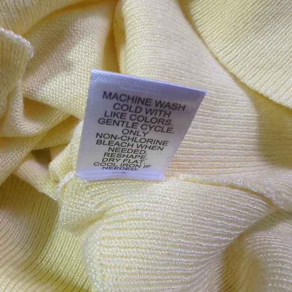 Cato 💛Yellow Pale Banana Cardigan Sweater - Size Large - NEW with Tags - Picture 4 of 9